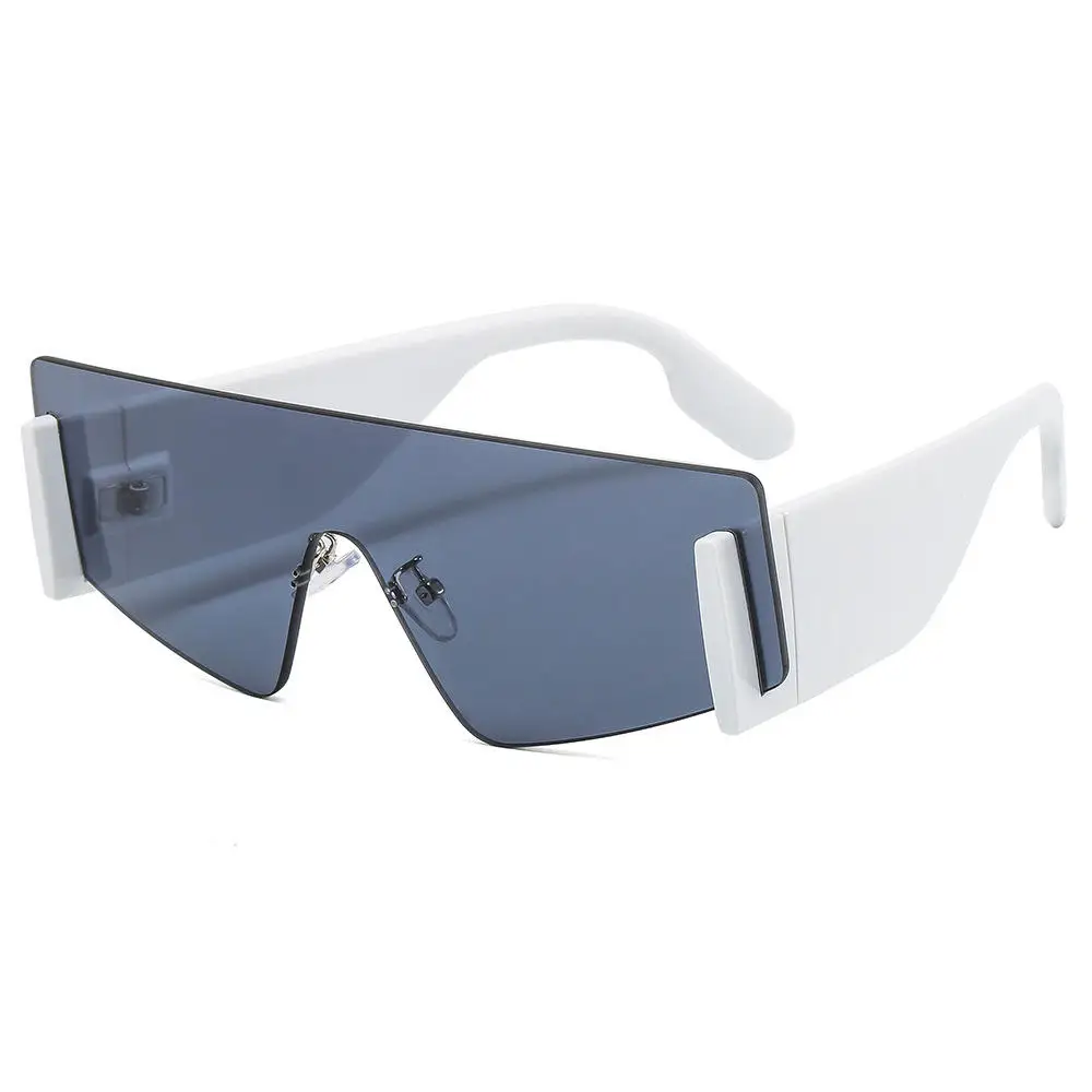 Fashion Personality Sunglasses Women's Frameless One-piece Eye Protection Goggles Net Red Pendulum Sunshade Sunglasses Men