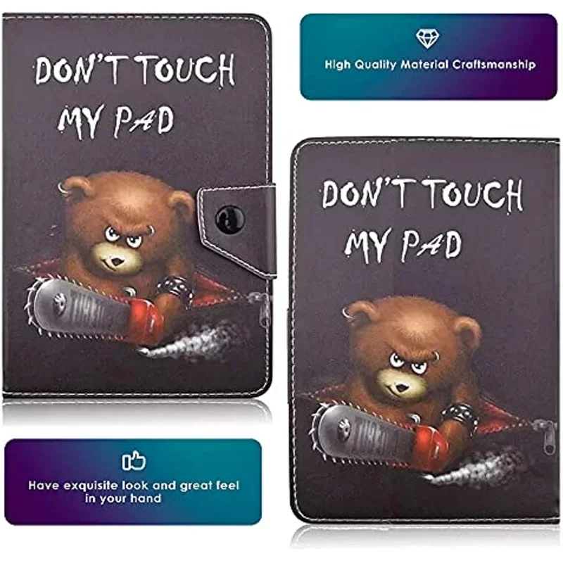 Universal 10.1 Polegada Tablet Case10 Polegadas Tablet Coverfolio Couro Stand Shell Case para Todos 9.610.5 Polegadas Android Ios Windows Capa - Imagem 4