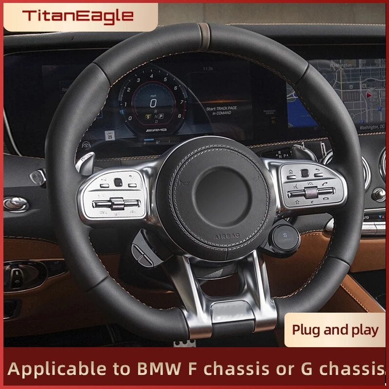 メルセデスベンツ用ナッパレザーステアリングホイールアクセサリー