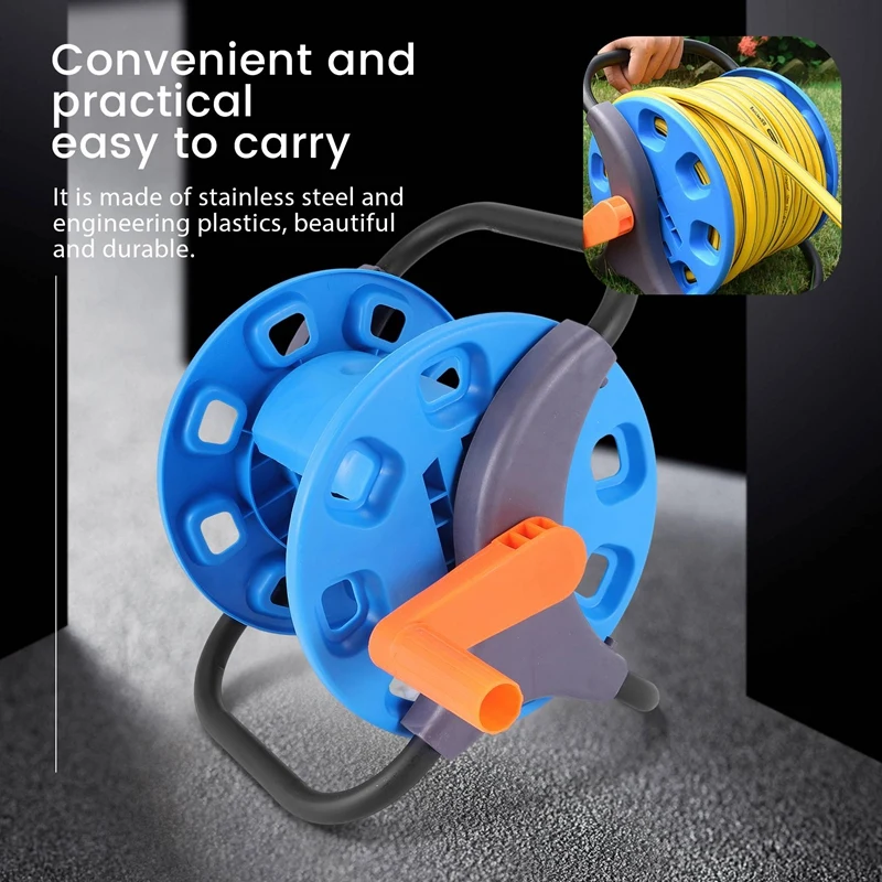 Convenient and Durable Garden Hose Reel with Cart