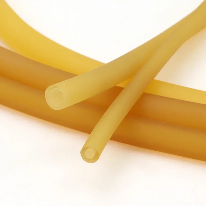 1/3/5M Nature Latex Rubber Hoses ID 1.6 ~18mm High Resilient Elastic Surgical Medical Tube Slingshot Catapult Yellow