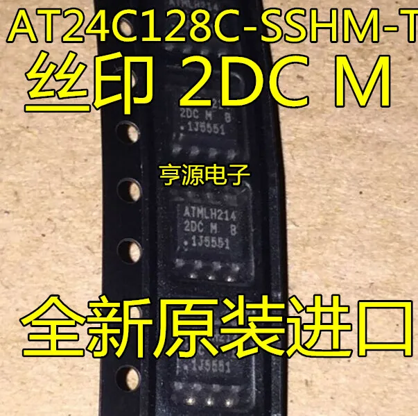 

Оригинальный Совершенно новый чип AT24C128C-SSHM-T printing 2DC EEPROM чип памяти AT24C128 EEPROM serial IC