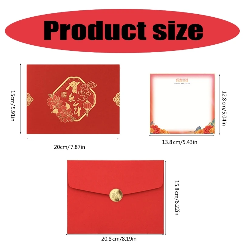 New Year of the Snake 3D Popup Card with Envelope Greeting Card for Chinese New Year Celebration Party Supplies