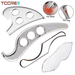 Stainless Steel Gua Sha Massage Tool Lymphatic Drainage Scraping Massager for Body Shaping Relieve Waist Back Muscle Soreness