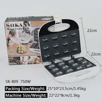 Mini Home Breakfast Machine, Nut Machine, Mini Cake Maker, 12 Hole Toaster, Double-Sided Fast Heating, Non Stick Coating 붕어빵기계 1