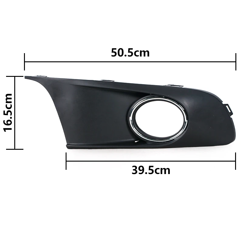 VAAKLM Nebelscheinwerfergitter Für VW Touran & Caddy 2010-2015 - ABS Material Schwarz