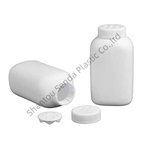 C:20PCS/LOT 80ML Powder bottle, white HDPE powder style bottle, powder bottles with white twist top sifter caps