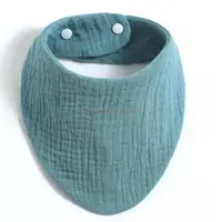 96GC 3PCS Feeding Bibs Baby Towel Gauze Cotton Drool Bib for Toddler Double Layer Handkerchief Burp Cloth Newborn Shower Gift