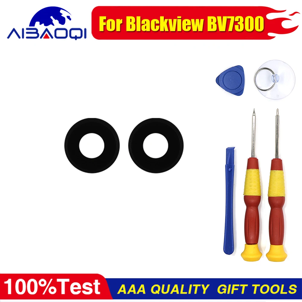 100% 새 블랙뷰 BV9800 Pro BV7300 BV8200 컬러 8 샤크 9 웨이브 8C 카메라 렌즈 수리 액세서리 부품 무료 도구