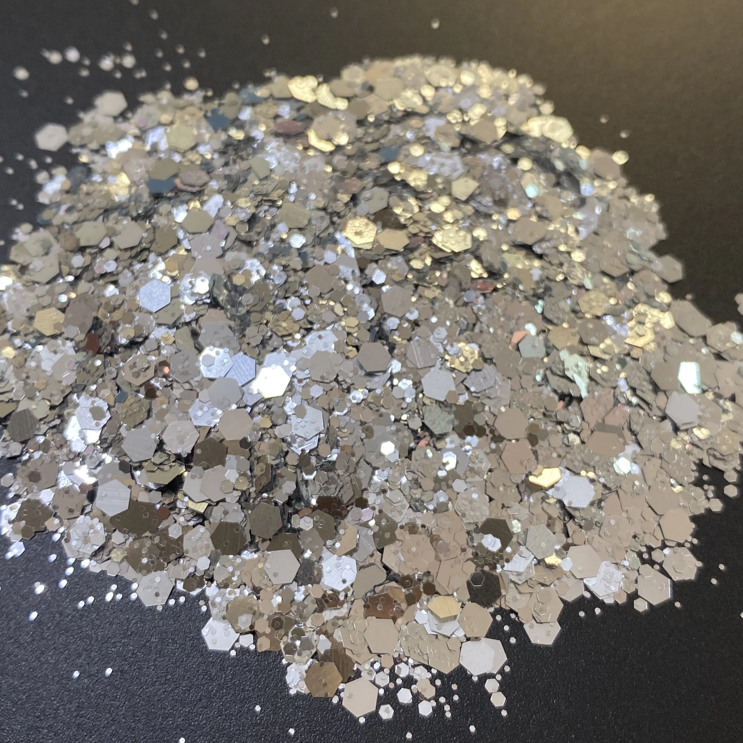 

50g/Bag Polyester Nail Art Chunky Glitter Flakes Colorful Tumbler Craft Sequins For Epoxy Resin
