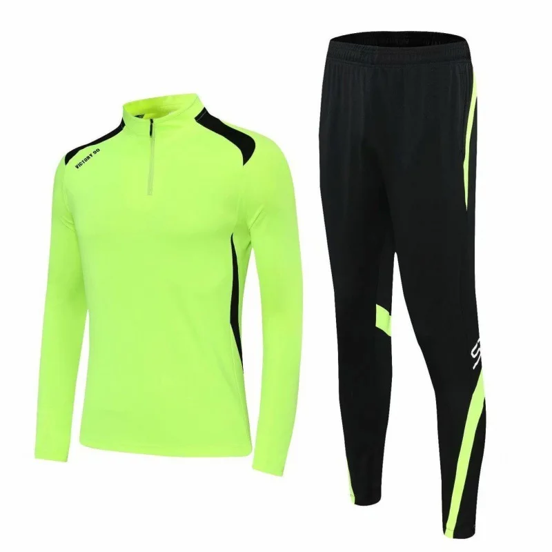 New Quick Dry Sets Men Sports Tops & Pants Spring Autumn Tracksuits Fleece Winter Jogging Suit Training Clothes for Women Child