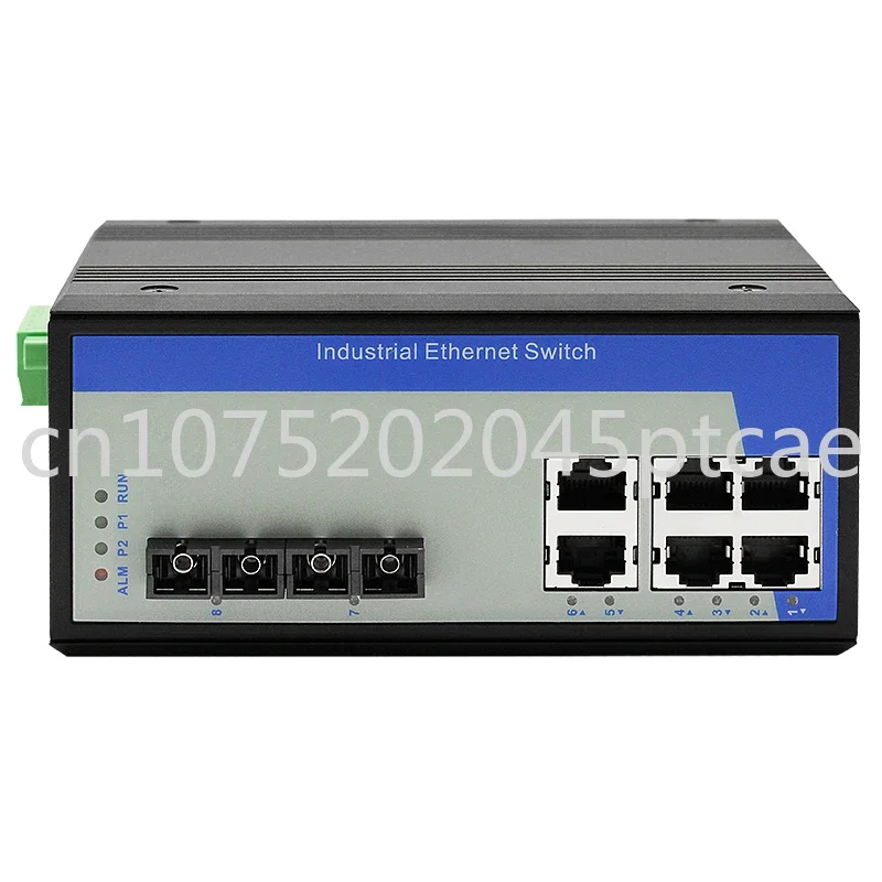 

6 портов RJ45, промышленная сеть, управляемый коммутатор Ethernet, DIN-рейка, 2 волокна, 100 м, однорежимный SC UT-62208F-6T2SC-MNF