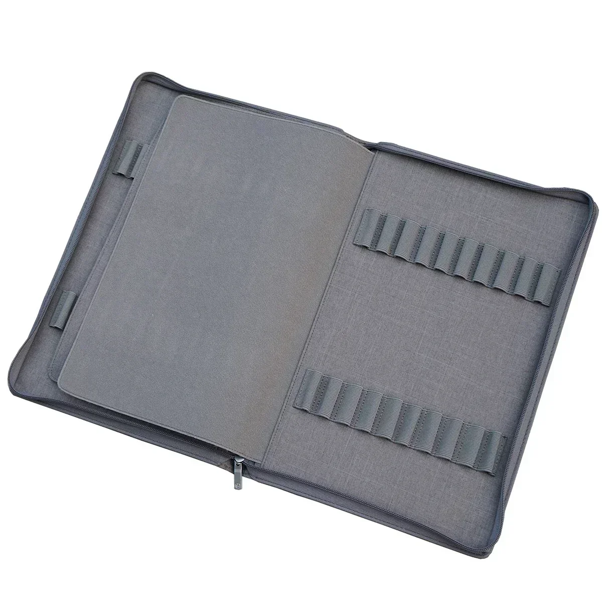 KACO Pen Case Available for 40 Fountain Pen / Rollerball Pen,  Grey Pouch Pencil Bag Case Holder Storage Organizer Waterproof 6