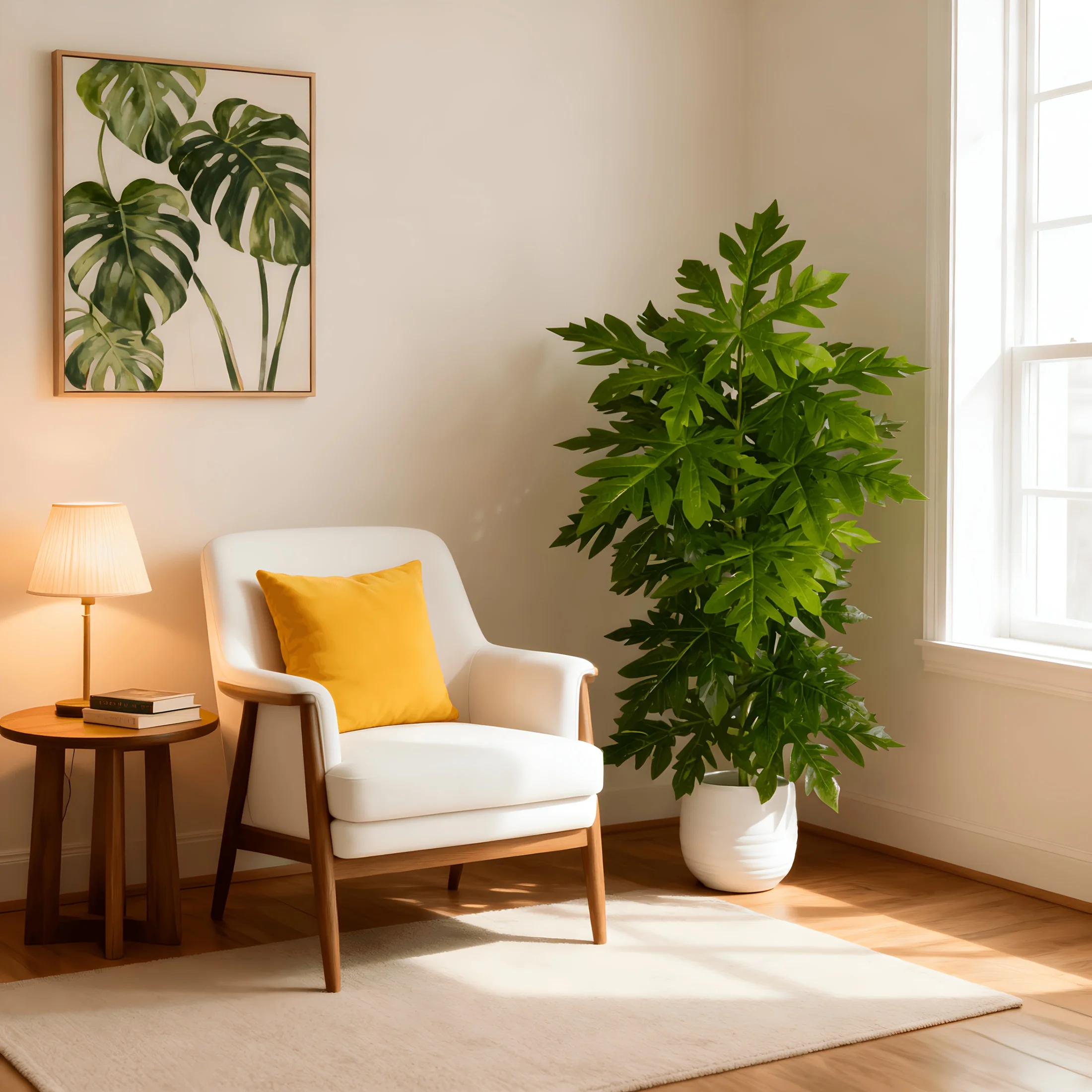 Large Artificial Papaya Leaf 4