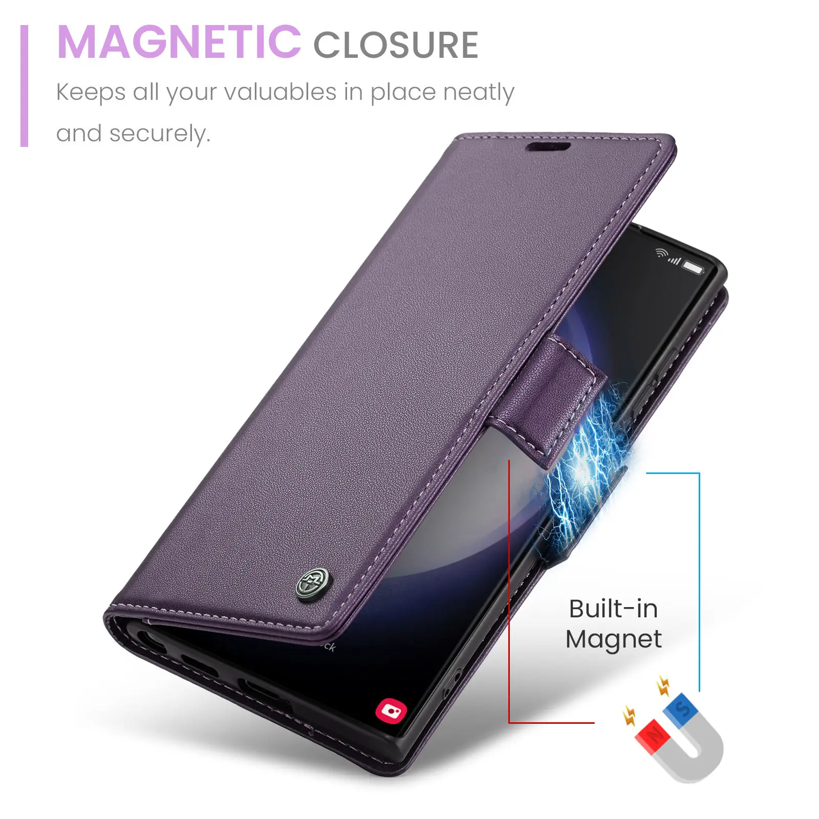 Card Holder S10 Magnetic Wallet Case CaseMe For Samsung Galaxy S23