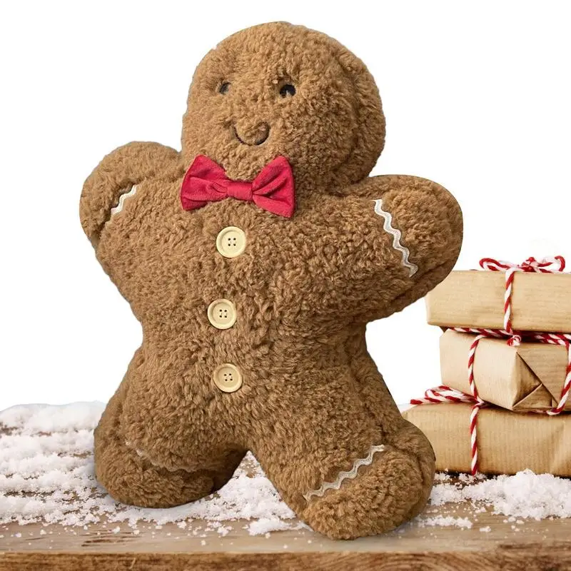 

Подушка для имбиря, милая и очаровательная плюшевая мягкая Накидная подушка для печенья, украшение для имбиря