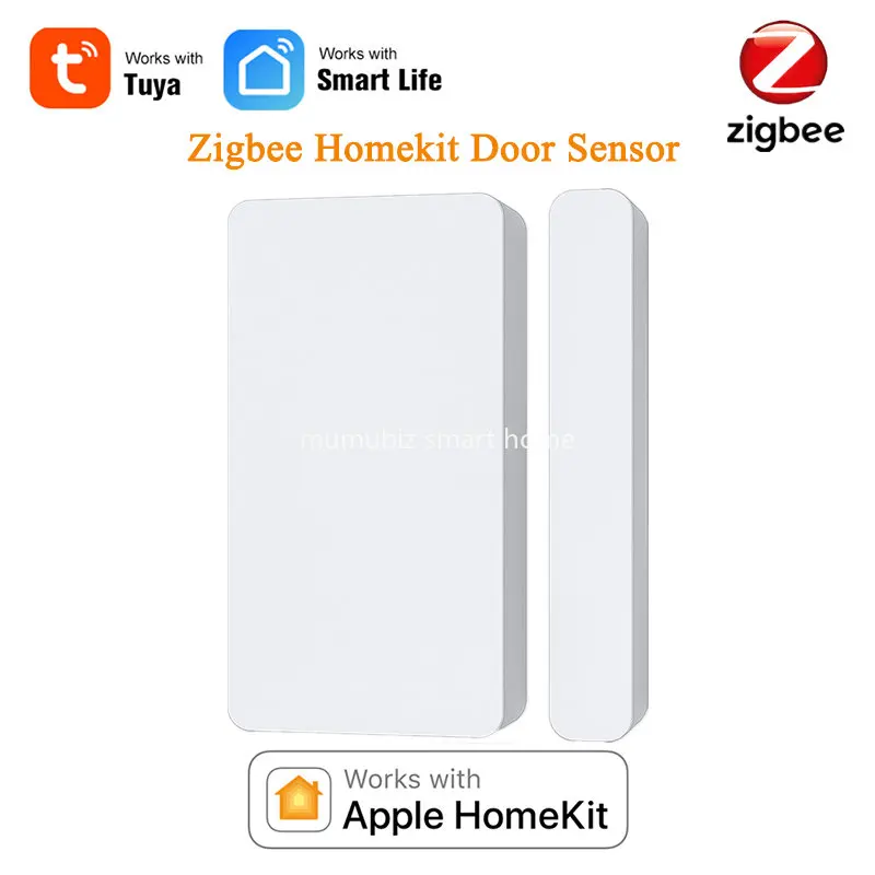 Tuya-zigbee Sensor Inteligente de Porta e Janela Modo Duplo Monitor em Tempo Real de App Anti-roubo Alarmes Incluídos