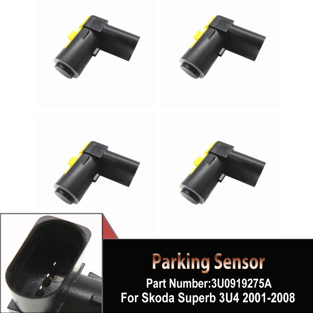 

4 шт. 3U0919275B для Skoda Express SUPERB 2001-2008, новый датчик парковки PDC, Система помощи при парковке