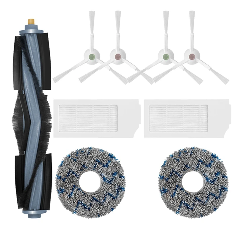 Roller Brush Side Brush Filter And Mop Cloth Replacement Parts For Ecovacs Deebot X1 Turbo / Omni Vacuum Cleaner