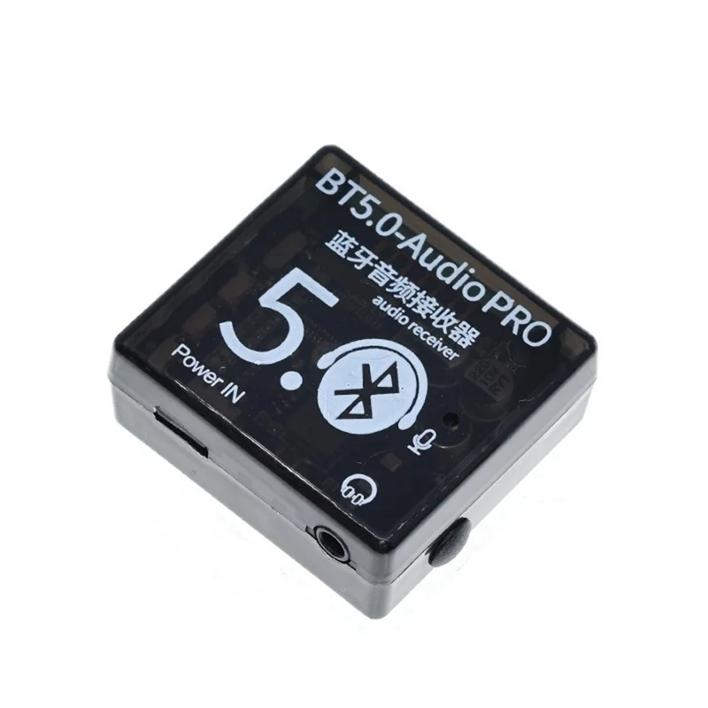 

BT5.0 Audio Pro Receiver Board MP3 Bluetooth Decoder Lossless Car Speaker Audio Amplifier Board with Case 3.7V-5V
