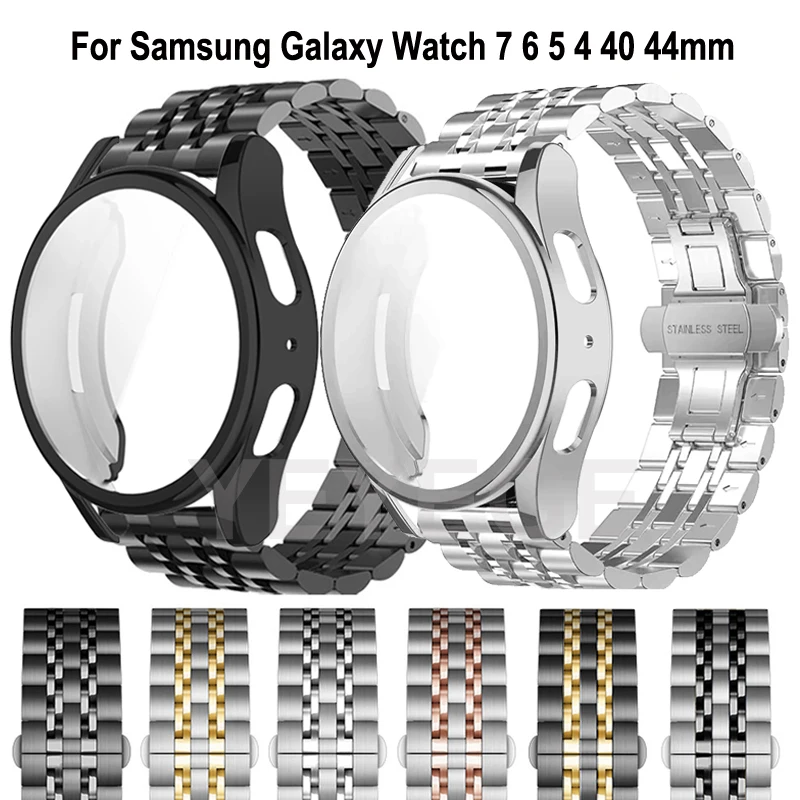Enhanced Stainless Steel Strap with Soft TPU Protector Case