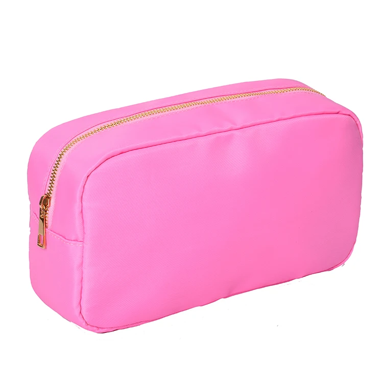 New Waterproof Nylon Durable Toiletry Bag Cosmetic Bag Solid Color Female Makeup Bag Travel Toiletry Beauty Makeup Bag Organizer 4