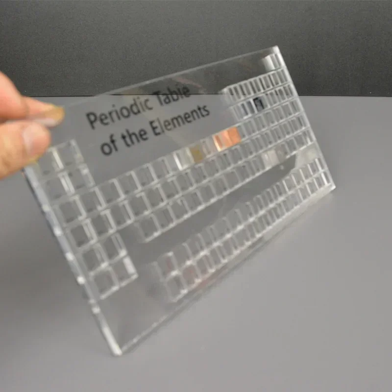 Element Cube Collector Box Acrylic Box Case 10mm Grid Element Cube Collection Clear Periodic Table Storage Boxes