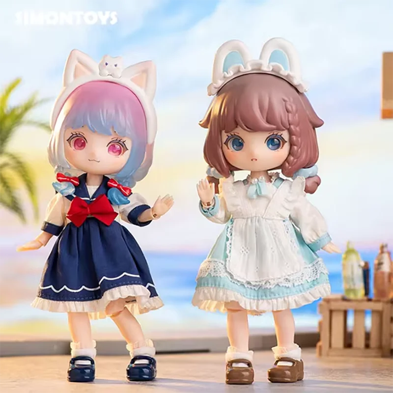 

SIMONTOYS Liroro Летняя серия с островом, фотоигрушки, загадочная коробка Ob11 1/12, куклы Bjd, милая фигурка, кавайная модель, подарок для девочек