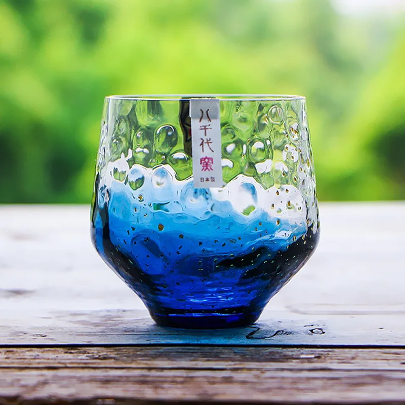 Japan Yachiyo Cantina Foglia D'Oro Crystal Star Ry Sky Cup Rete Giapponese Bicchiere A Stella In Vetro Rosso Tazza D'Acqua Champagne Whisky Glass Sake