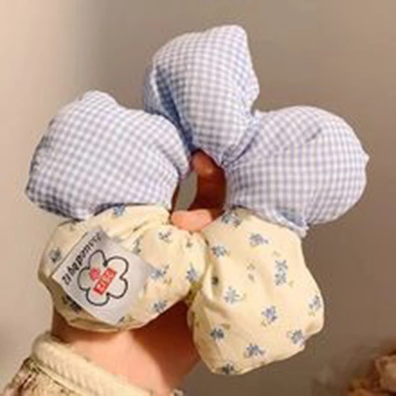 1pc dos desenhos animados minnie intestino grande círculo moda ponto bonito pelúcia princesa corda de cabelo desempenho diário usar acessório de cabelo feminino