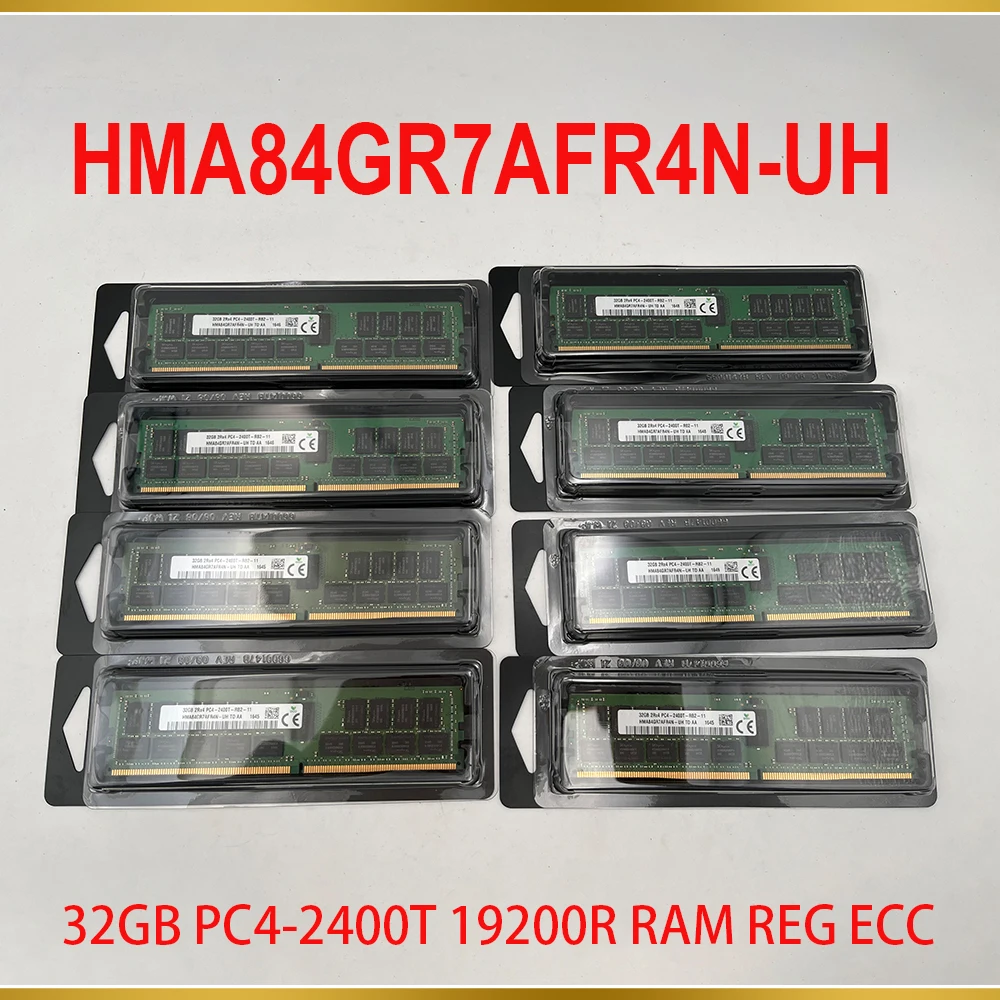 1 Pcs For 32G 32GB PC4 2400T 19200R RAM REG ECC Server Memory HMA84GR7AFR4N UH
