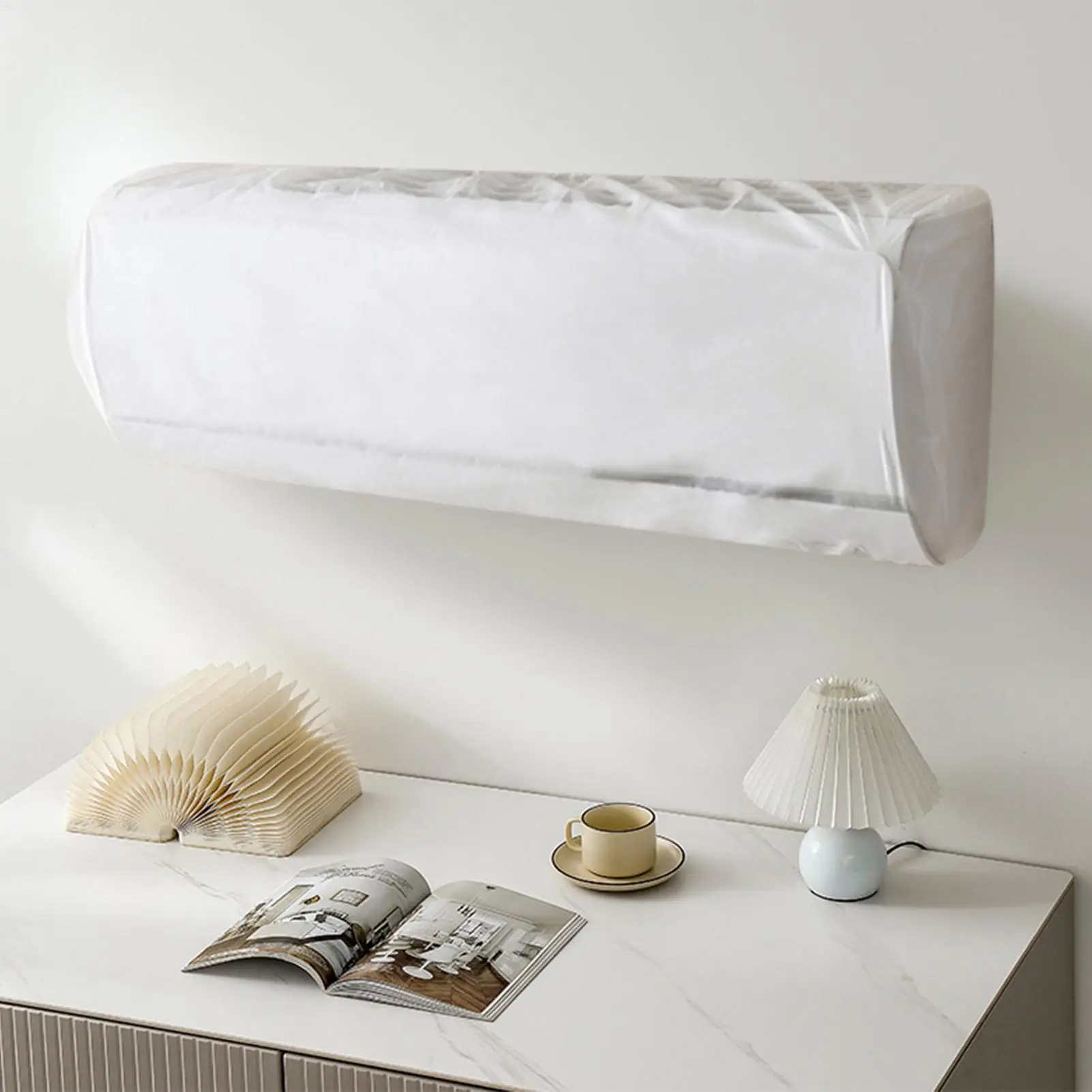 Air Conditioner Dust Cover Indoor Air Conditioner Cover All-Inclusive Wall Air Conditioner Dust Cover Protective - 5