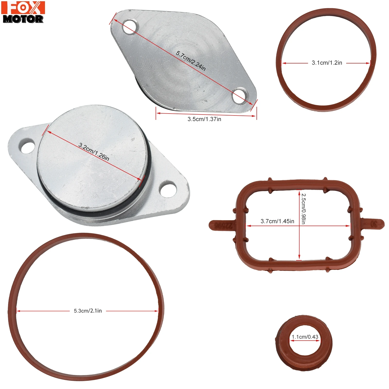 Swirl Flap Intake Manifold Gasket Repair kit 6X 32MM For BMW E46 E66 F03 E64 E83 E53 E67 E91 E65 E72 F01 Car Parts Accessories