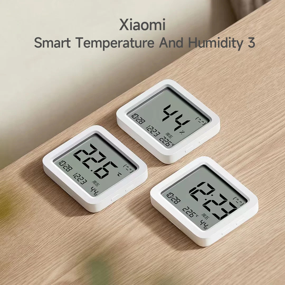 Mijia Bluetooth Thermometer 3 Wireless Smart Electric Digital Hygrometer Temperature and humidity 3 Work with Mijia APP temperature humidity meter,smart thermometer