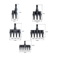 1 paire de connecteurs de câbles solaires photovoltaïques T2/T3/T4/T5/T6 mâle et femelle, 30A 1000V, connecteurs de fils pour panneaux photovoltaïques électriques 2