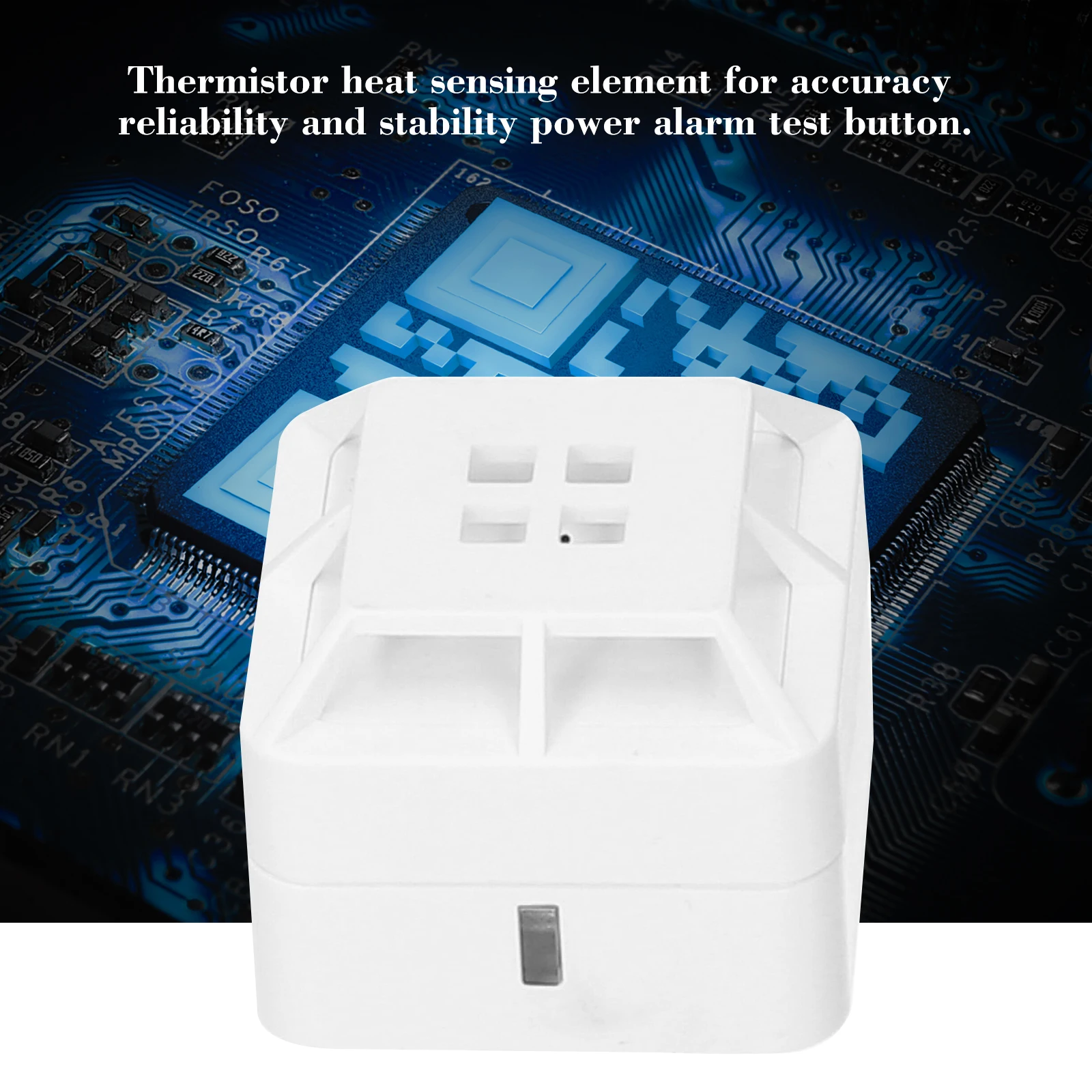 Intelligent Heat Alarm Detector Heat Alarm Fixed Temperature Detector 85dB Sound for Home Kitchen Garage
