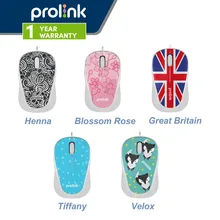 

New Prolink Stylish High Precision Artist Collection USB Optical Mouse Night Glowing PMC1005