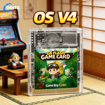 Scheda di Gioco OS V4 GBC Aggiornata con 2000 Giochi e Scheda TF da 4GB Inclusa per Console Portatili GB/GBC/GBA SP/GBP - Scheda Flash Video