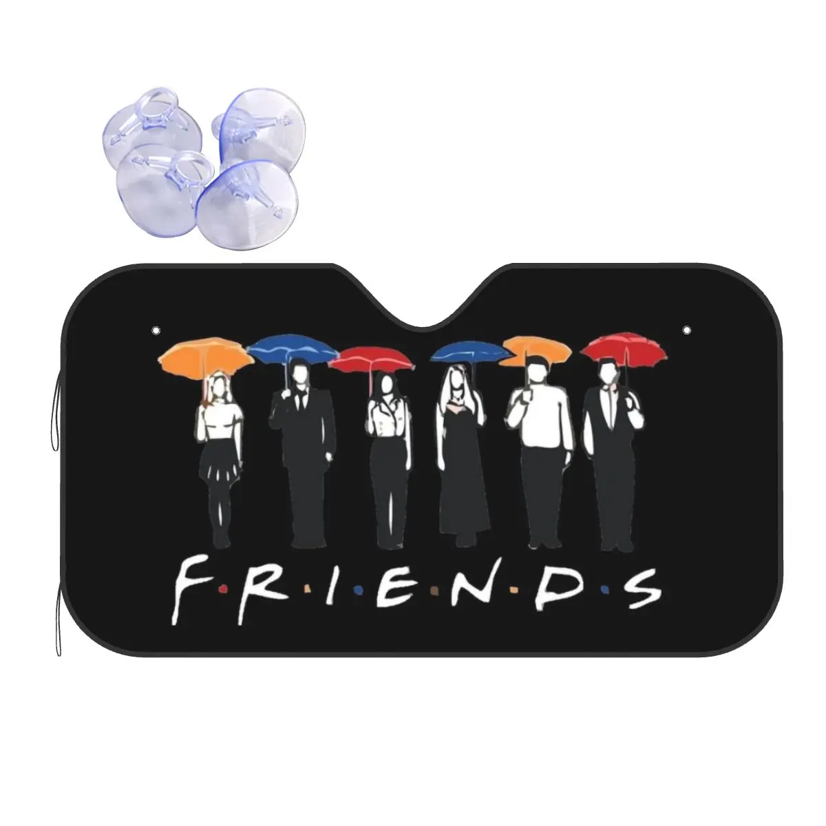 

Friends TV Show Fashion Sunshade Windscreen 70x130cm Foils Sun Visor Blinds