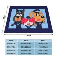 Sheriff Labrador Throw Blanket Multi-Purpose Bed linens christmas blanket 2