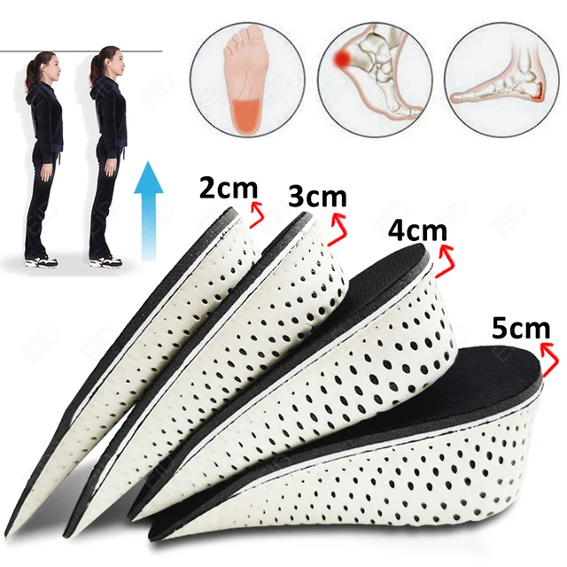Semelles Intérieures Rehaussantes Air - Gain De 3,5 à 7 Cm Pour Homme Et Femme