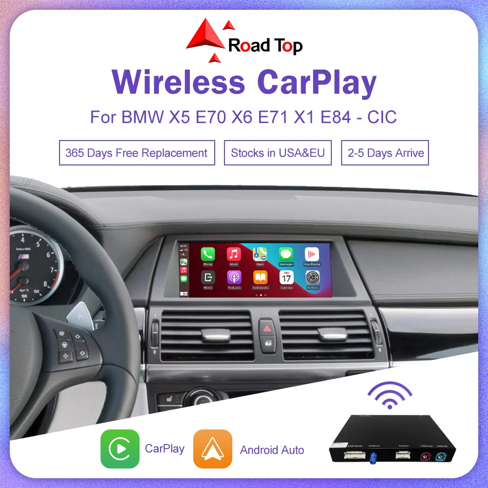 RoadTopCarPlayinalmbricoparaBMWsistemaCICconAndroidMirror