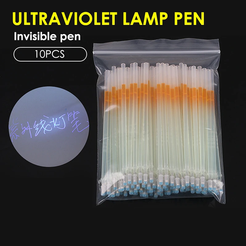 10pcs UV Invisible Lamp Pen Shoe Making Fluorescent Special Refill Funny Art Marker Pen Kids Students School Supply Pen Refill good words good sentences good paragraphs accumulation of word posts special practice posts for primary school students bea