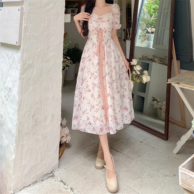 ☆韓国の人気☆【sinoon】☆LACE PUFF DRES.S☆関税込☆ sinoon(シヌーン) ワンピース(レディース) - 海外通販のBUYMA