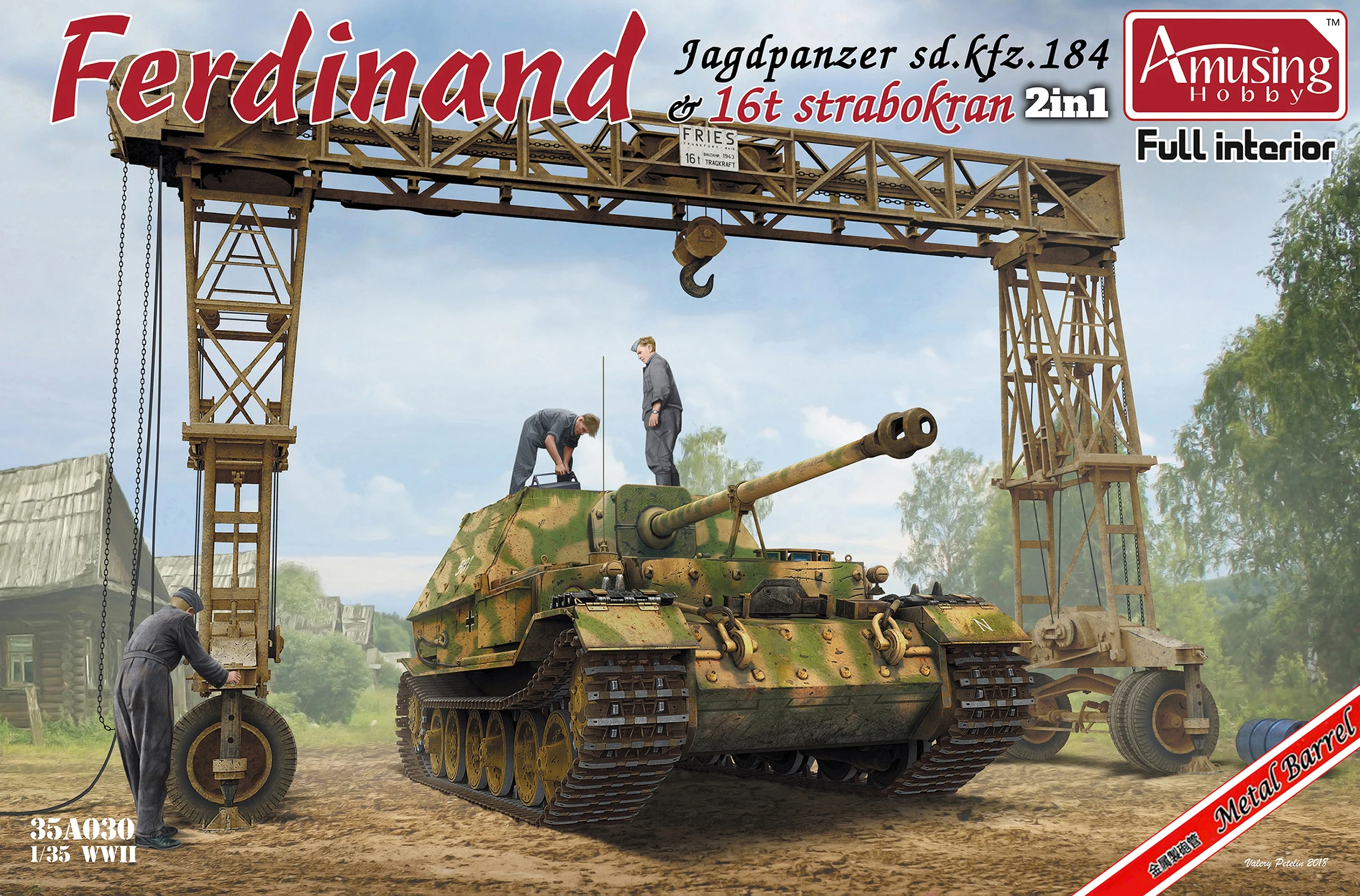 

Amusing Hobby 35A030 1/35 Sd.Kfz.184 Ferdinand & Strabokran
