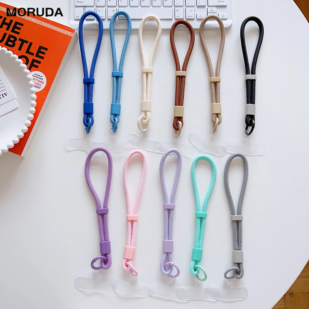 Adjustable Short Hand Wrist Strap for Mobile Phone Candy Color Simple Universal Lanyard Anti-Lost Strap Rope for Cell Phone 1