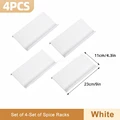 4 pieces white rack