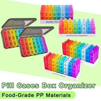 Portable Weekly Monthly Pill Organizer 1