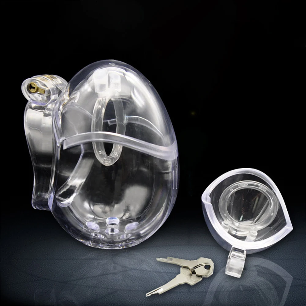 Detachable Bondage Egg Type Male Chastity Cage With Barbed Ring Scrotal Ball BDSM Chicken Cage Penis Stretcher Abstinence SexToy