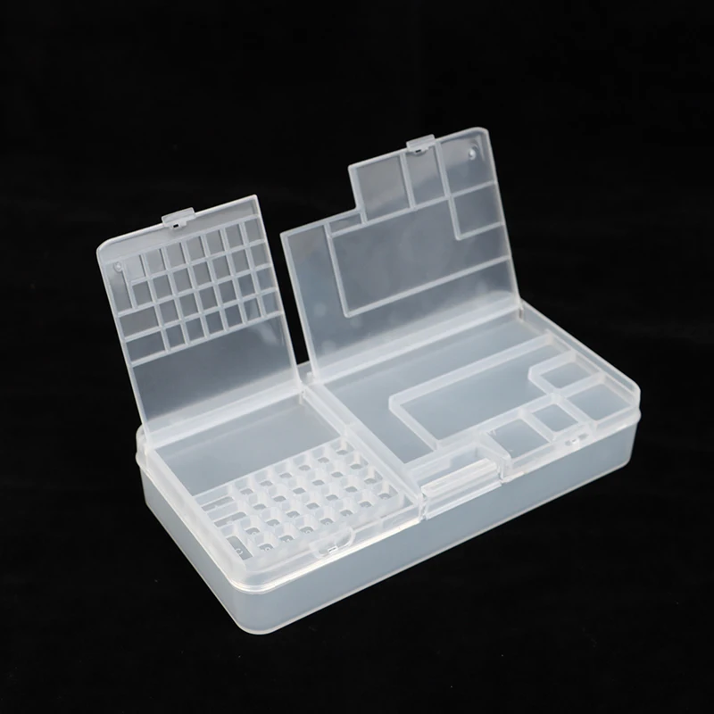 Multifunctional Double Layer Storage Box for Mobile Phone Motherboard IC Parts Repair Tools